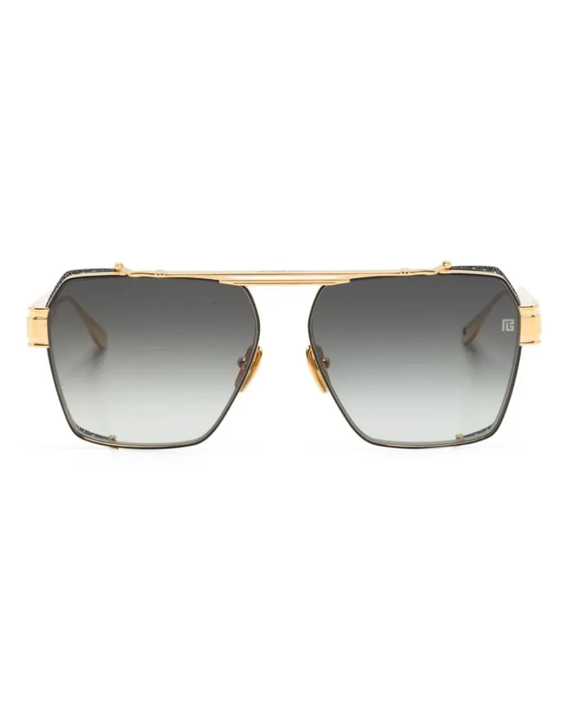 Balmain Getönte Pilotenbrille - Gold Gold