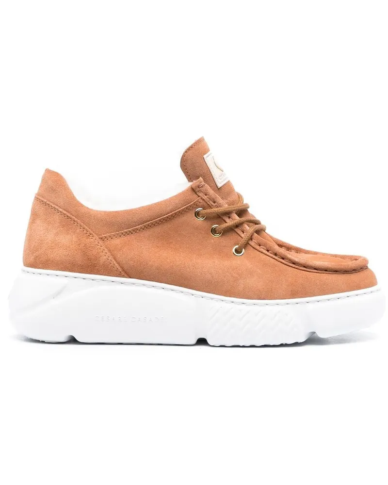 Casadei Sneakers mit Shearling-Futter - Braun Braun