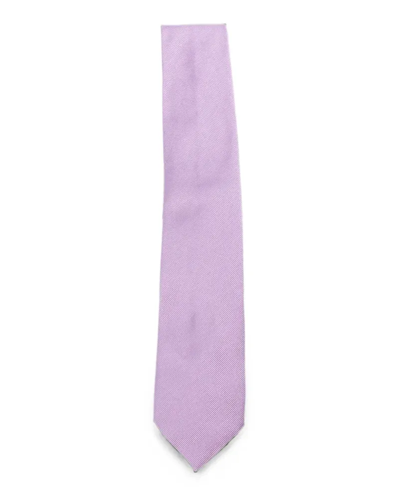 Tom Ford Krawatte mit Logo-Patch - Violett Violett