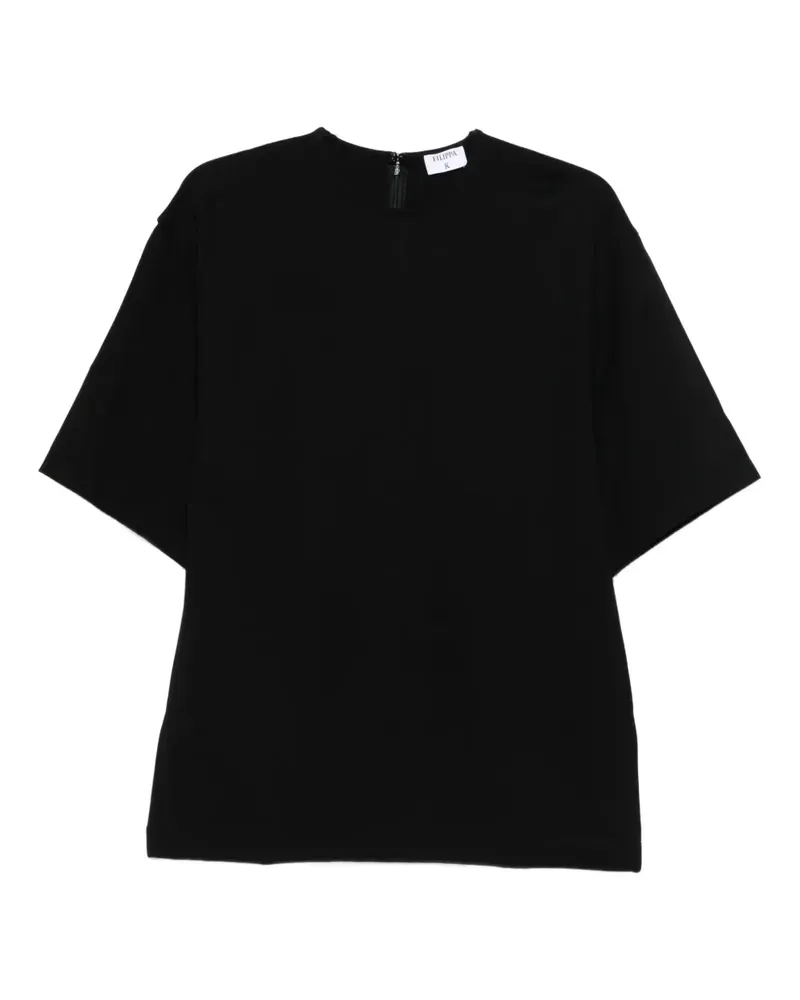 Filippa K T-Shirt mit Rundhalsausschnitt - Schwarz Schwarz
