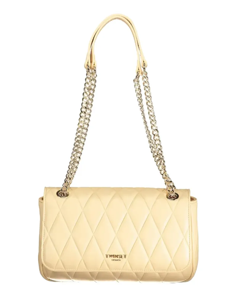 Twin-Set diamond-quilted shoulder bag - Nude Nude