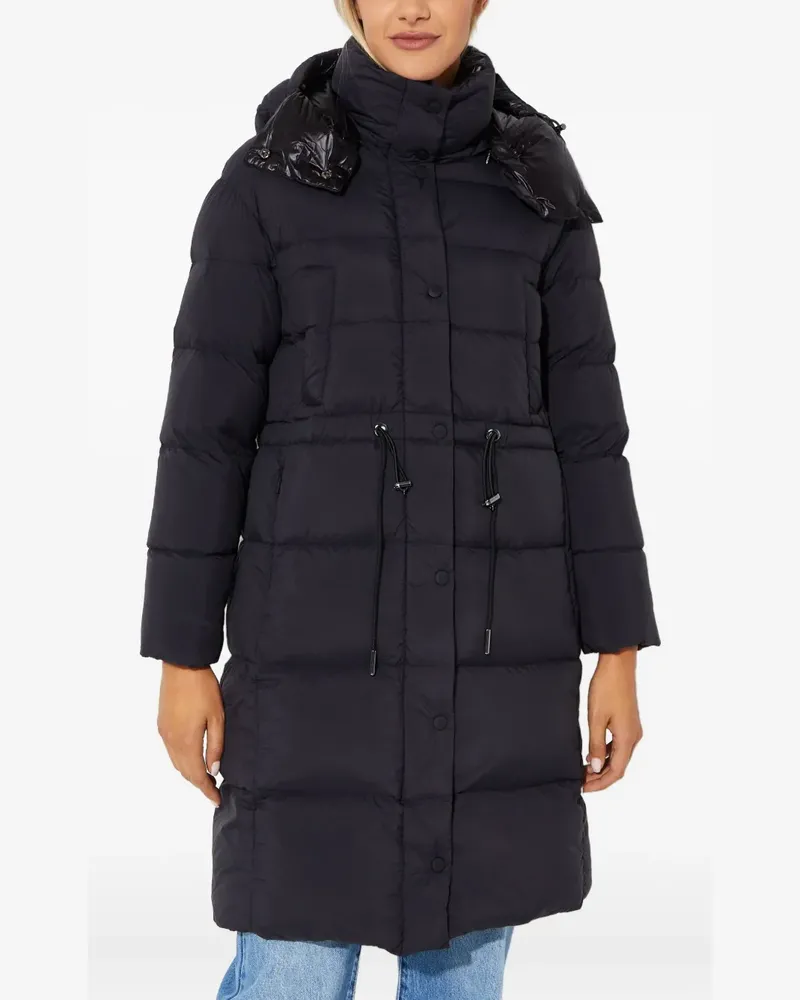 Hetregó quilted-design coat - Schwarz Schwarz