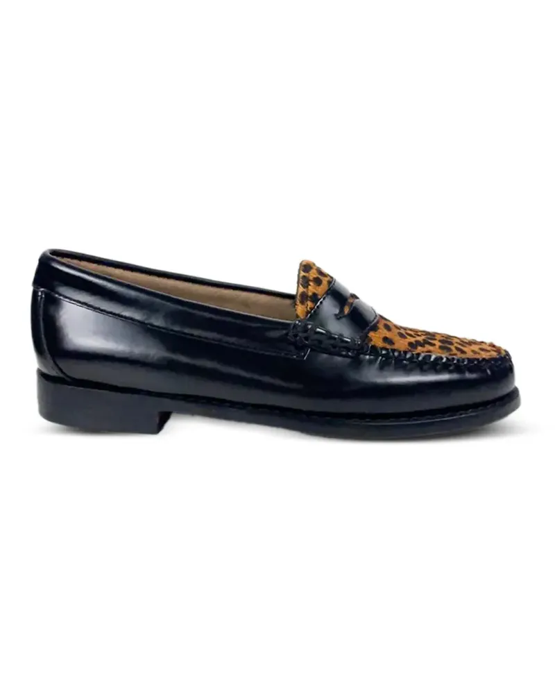 G.H. Bass & Co. Weejun leopard-print loafers - Schwarz Schwarz