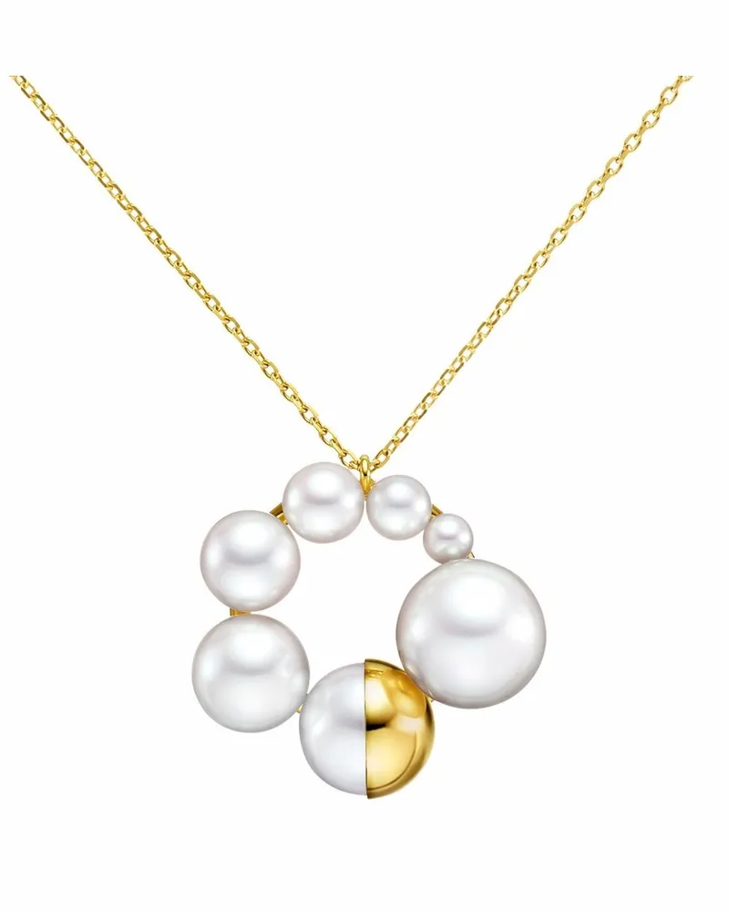 TASAKI 18kt Shell Gelbgoldhalskette mit Perlenanhänger Gold
