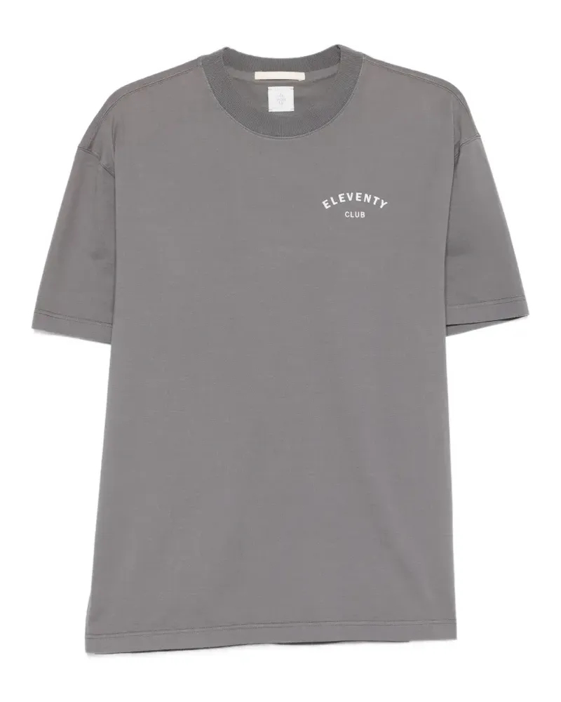 Eleventy Club T-Shirt - Grau Grau