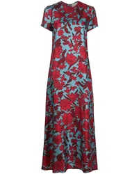 La DoubleJ Kleid mit Blumen-Print Rot