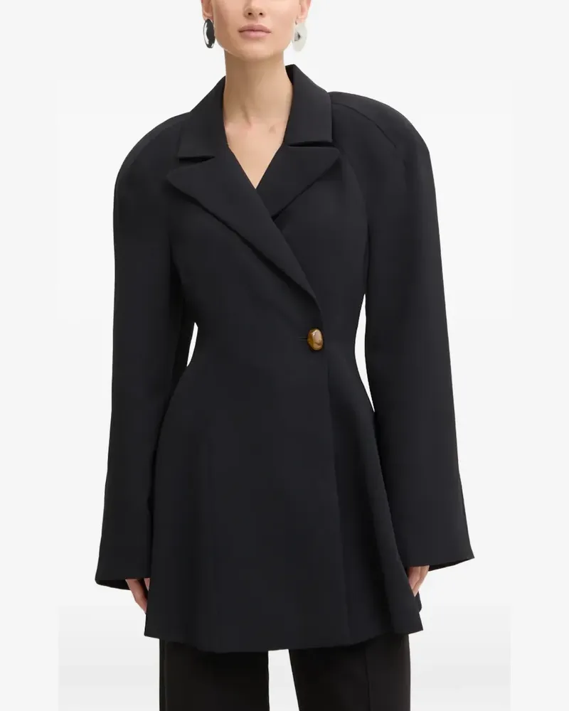 Stine Goya Mantel mit Oversized-Schultern - Schwarz Schwarz