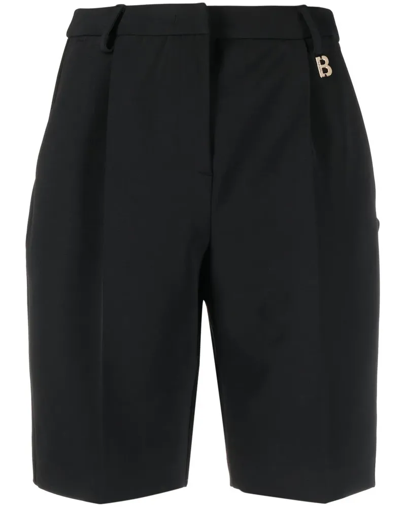 Blumarine Shorts mit Logo-Anhänger - Schwarz Schwarz