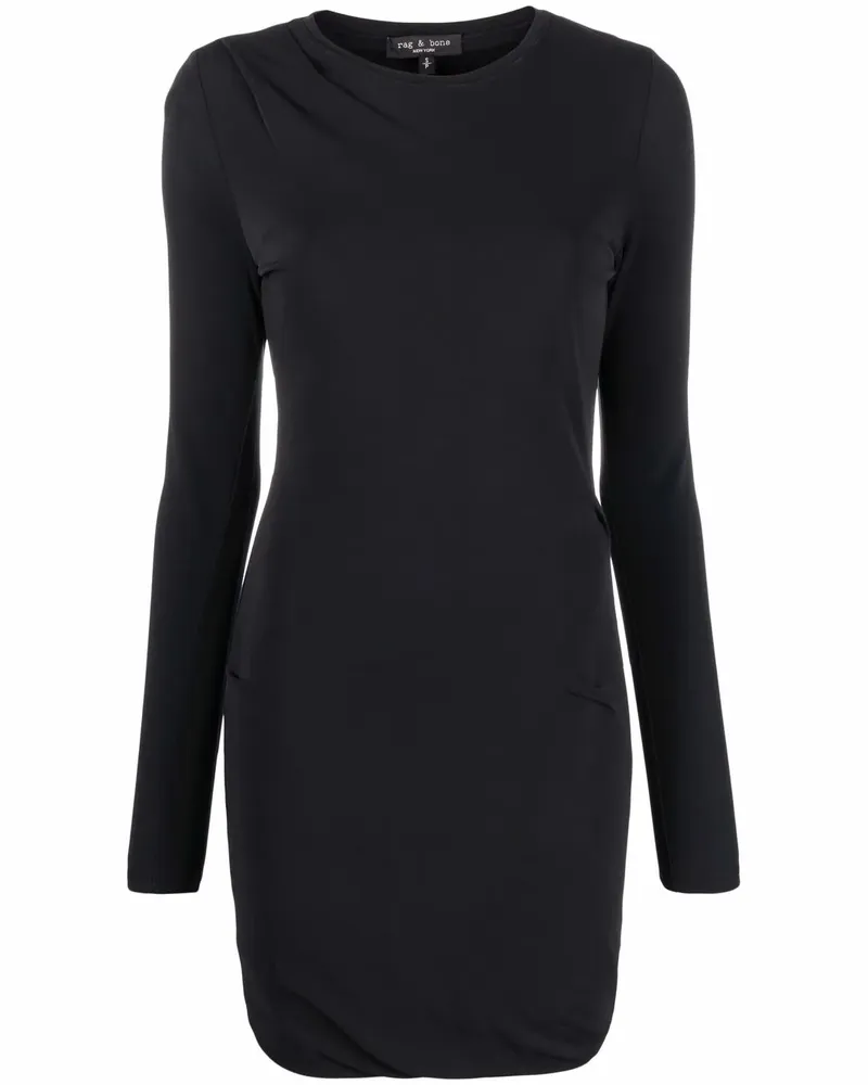 Rag & Bone Poppy T-Shirtkleid - Schwarz Schwarz