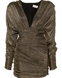 Alexandre Vauthier Tweed-Minikleid Gold