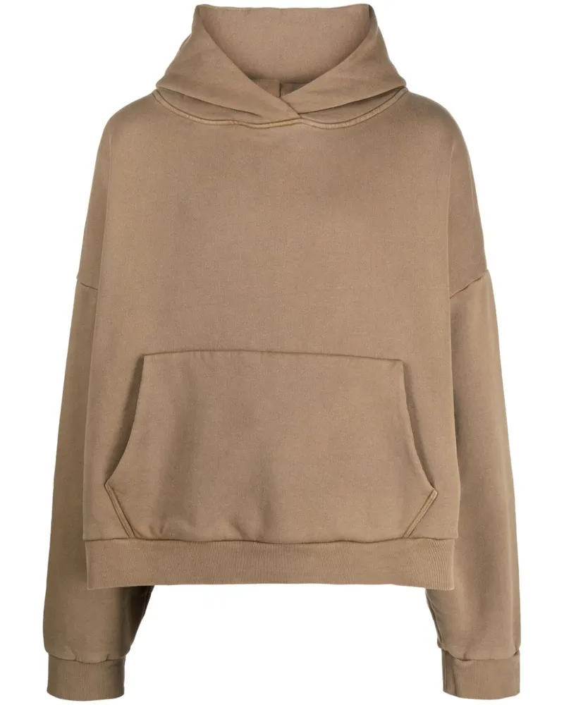 Entire Studios Hoodie mit tiefen Schultern Nude