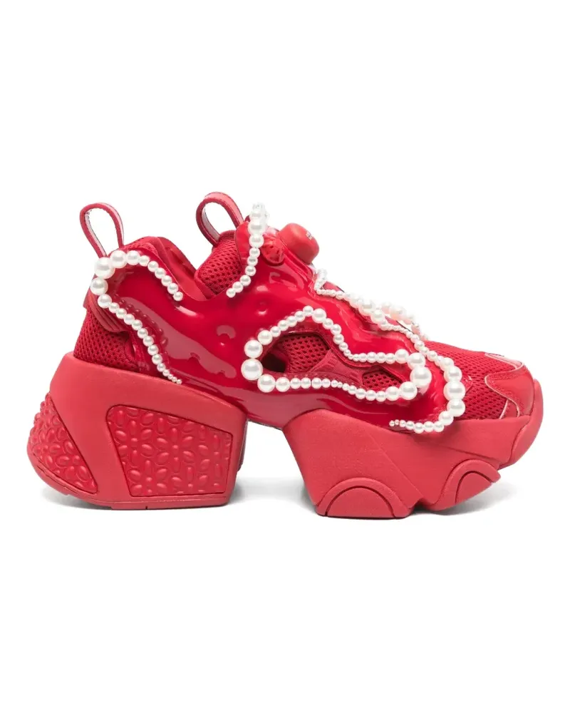 Reebok Instapump Fury faux-pearl sneakers - Rot Rot