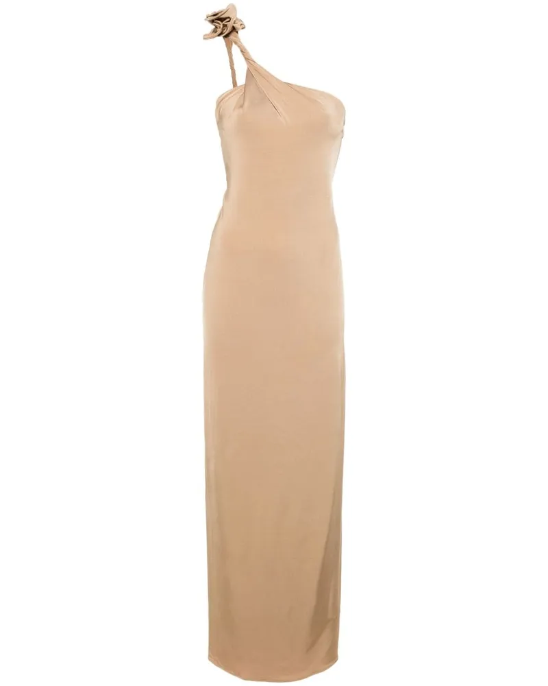 Magda Butrym Kleid mit floralen Applikationen - Nude Nude