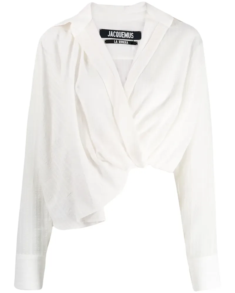 Jacquemus Bahia' Hemd mit Knoten - Weiß Weiß