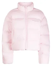 Alexander Wang Gefütterte Jacke mit Logo-Print Rosa