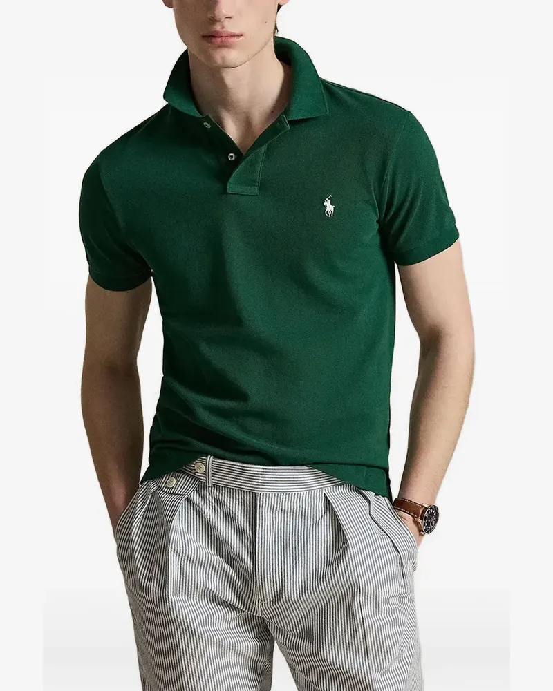 Ralph Lauren Piqué-Poloshirt mit Logo-Stickerei - Grün Grün