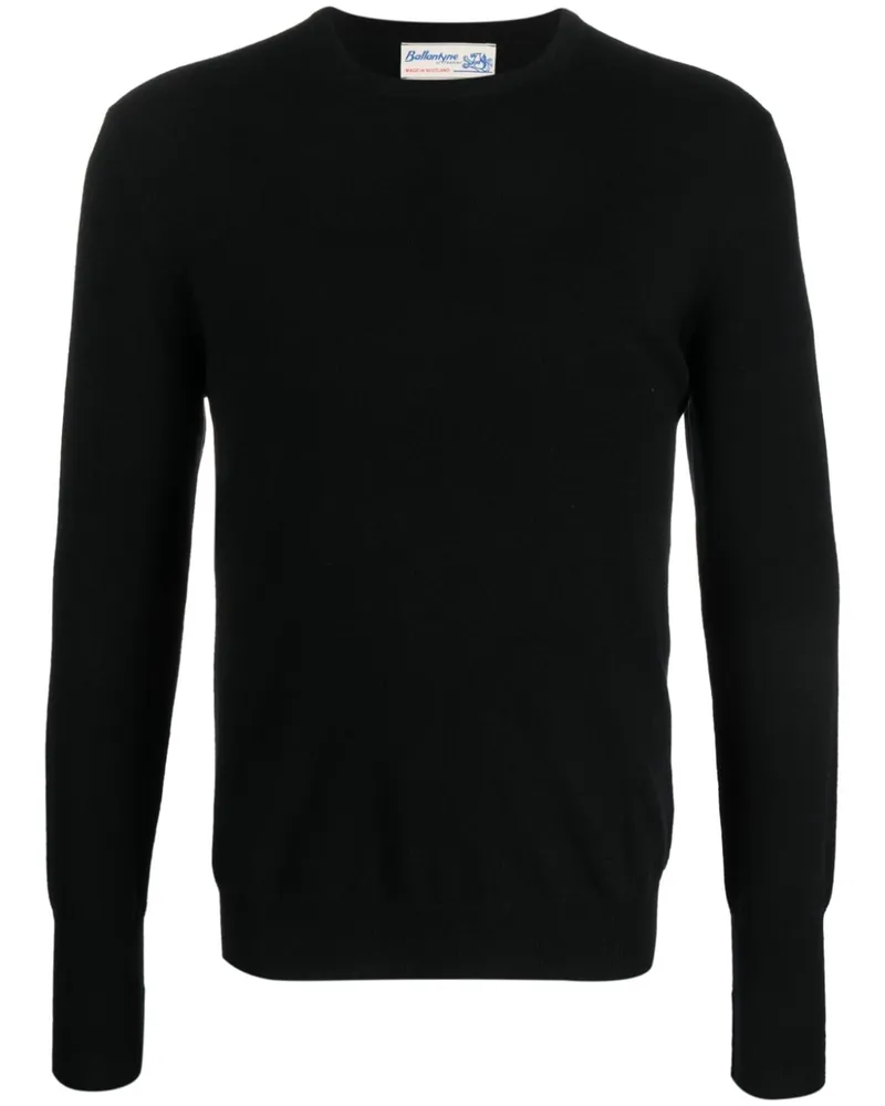 Ballantyne Pullover aus Kaschmir Schwarz