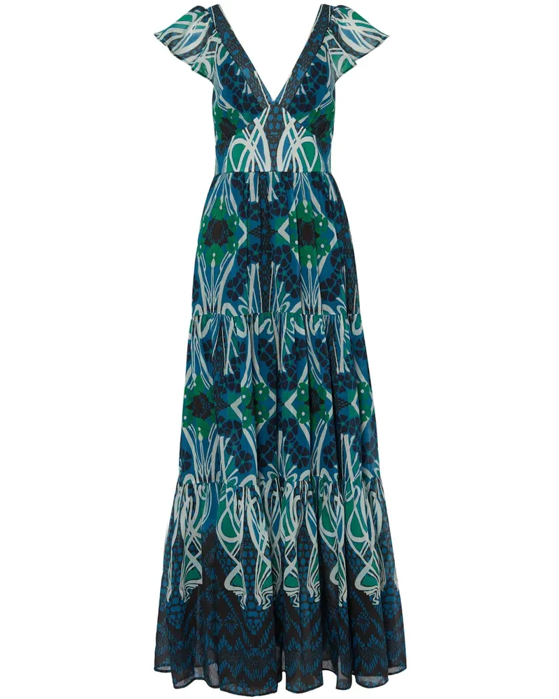 Temperley London Monikh Maxikleid - Blau Blau