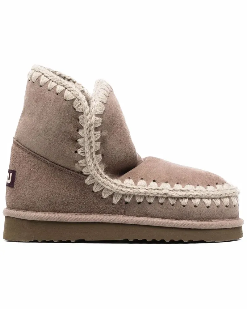 Mou Stiefel mit Shearling-Futter - Grau Grau
