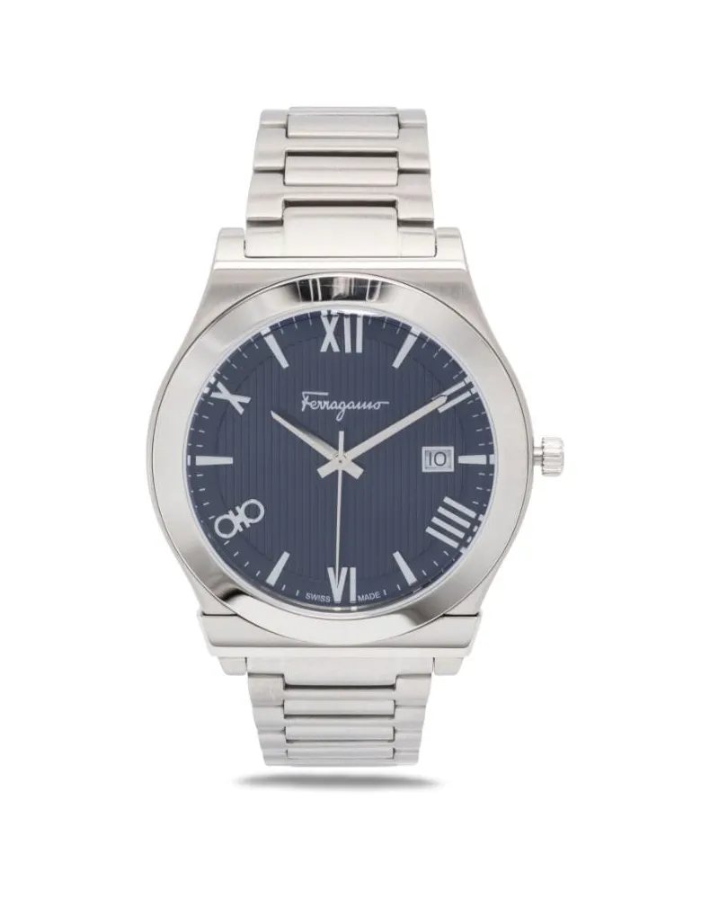 Ferragamo Gancini Gent 41mm - Blau Blau