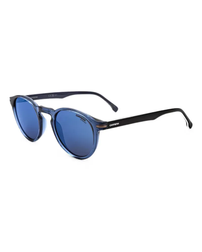 Carrera Sonnenbrille mit rundem Gestell - Blau Blau