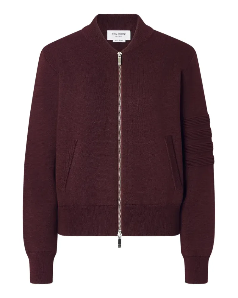 Thom Browne 4-Bar Bomberjacke mit Milano-Steppung - Rot Rot