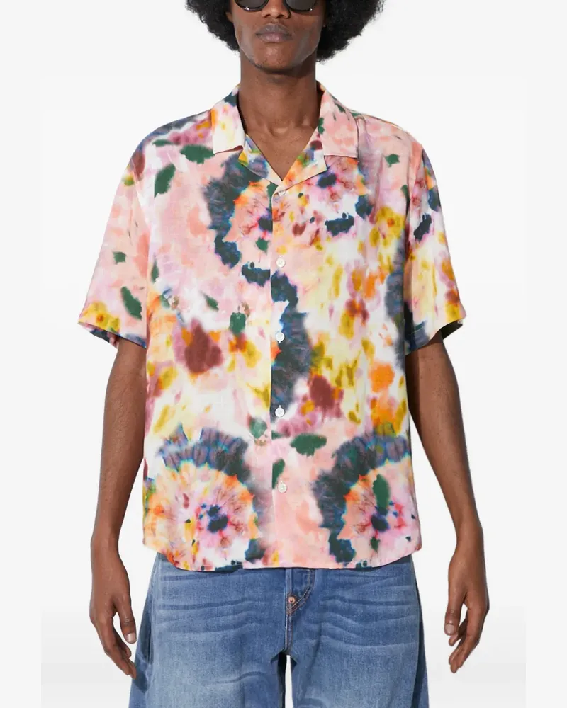 Corridor T-Shirt mit Batikmuster - Rosa Rosa