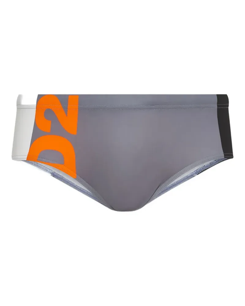 Dsquared2 Badehose in Colour-Block-Optik - Grau Grau