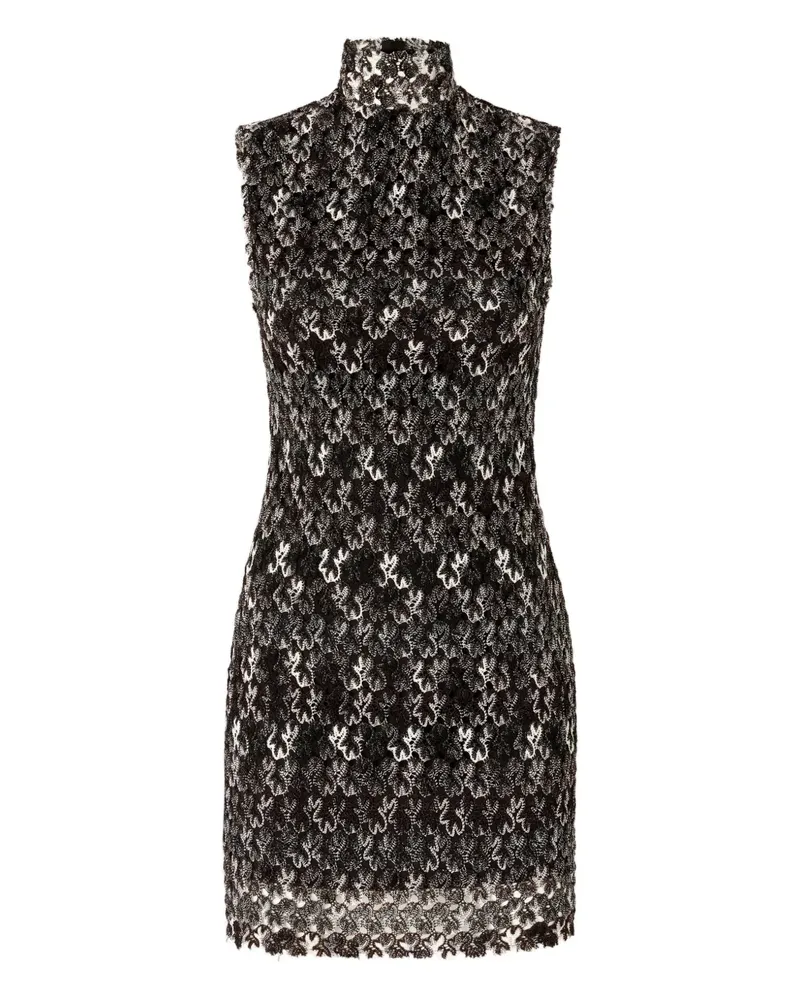 Missoni Minikleid mit Wellensaum - Schwarz Schwarz