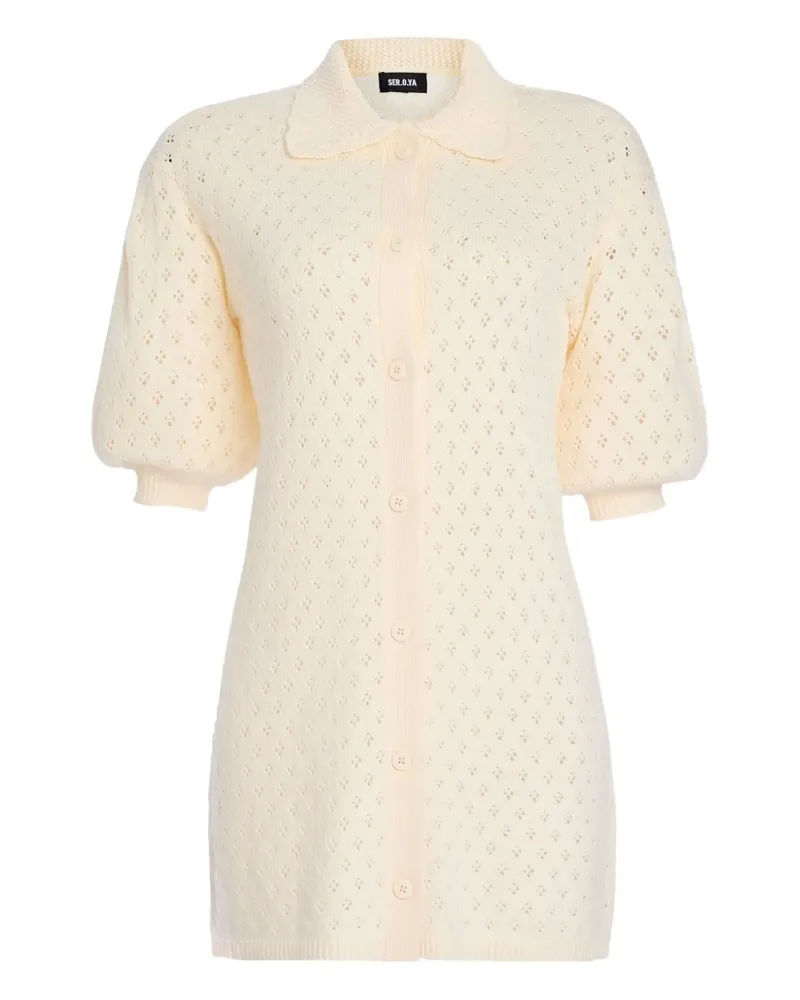 SER.O.YA Gestricktes Tana Kleid - Gelb Gelb