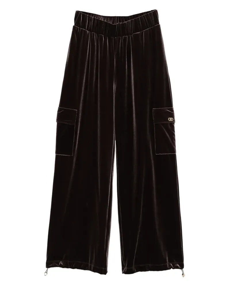 Liu Jo Cargohose aus Samt - Braun Braun