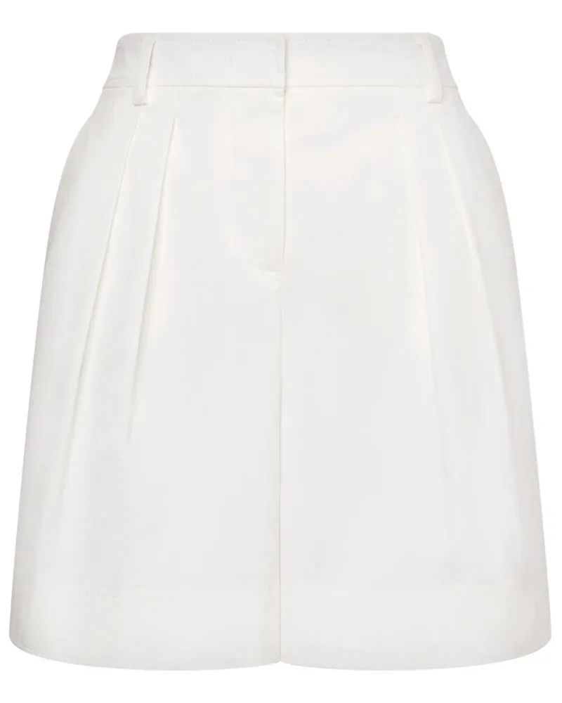 Alberta Ferretti Shorts mit Falten - Weiß Weiß