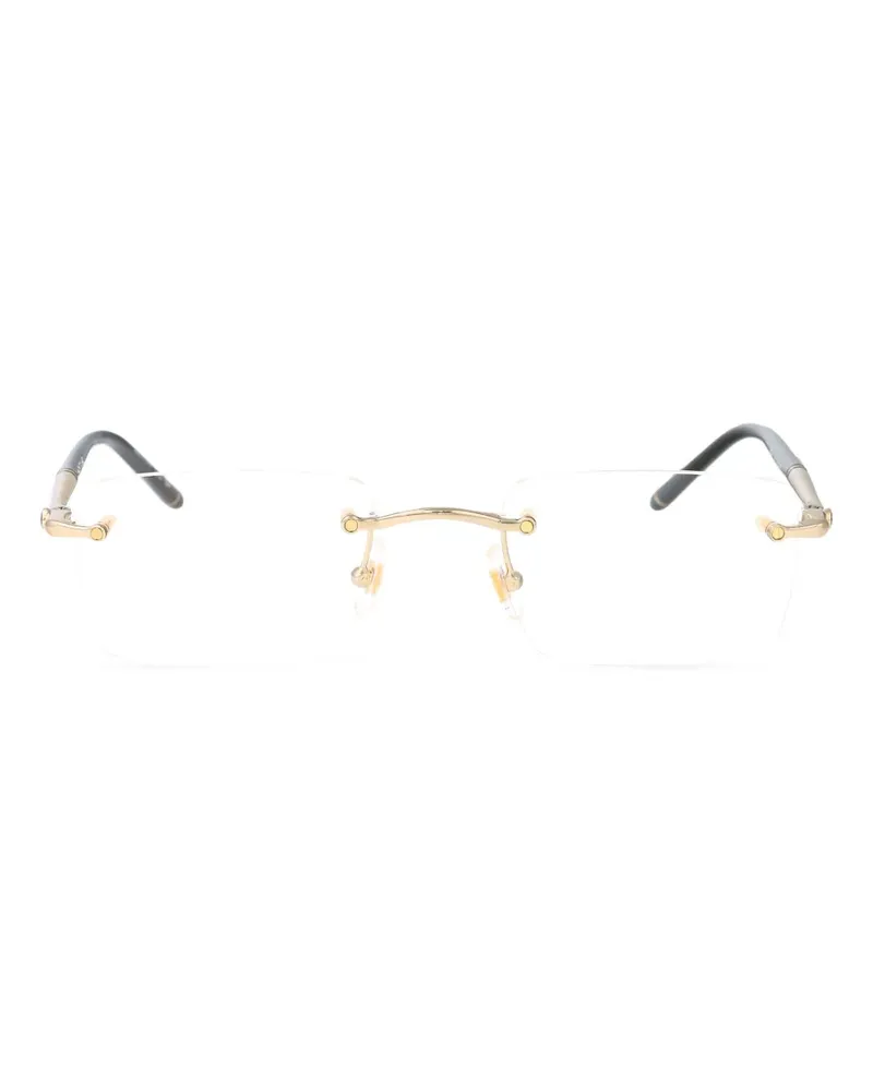 Montblanc Brille mit eckigem Gestell - Gold Gold