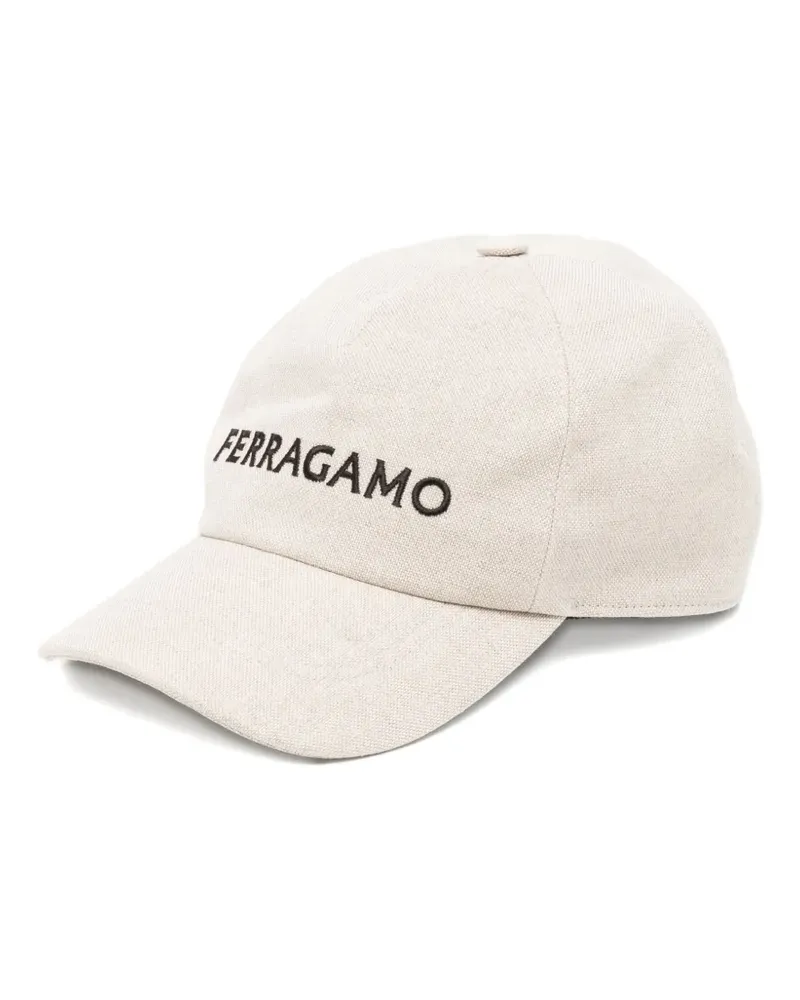 Ferragamo Baseballkappe mit Logo-Stickerei - Nude Nude