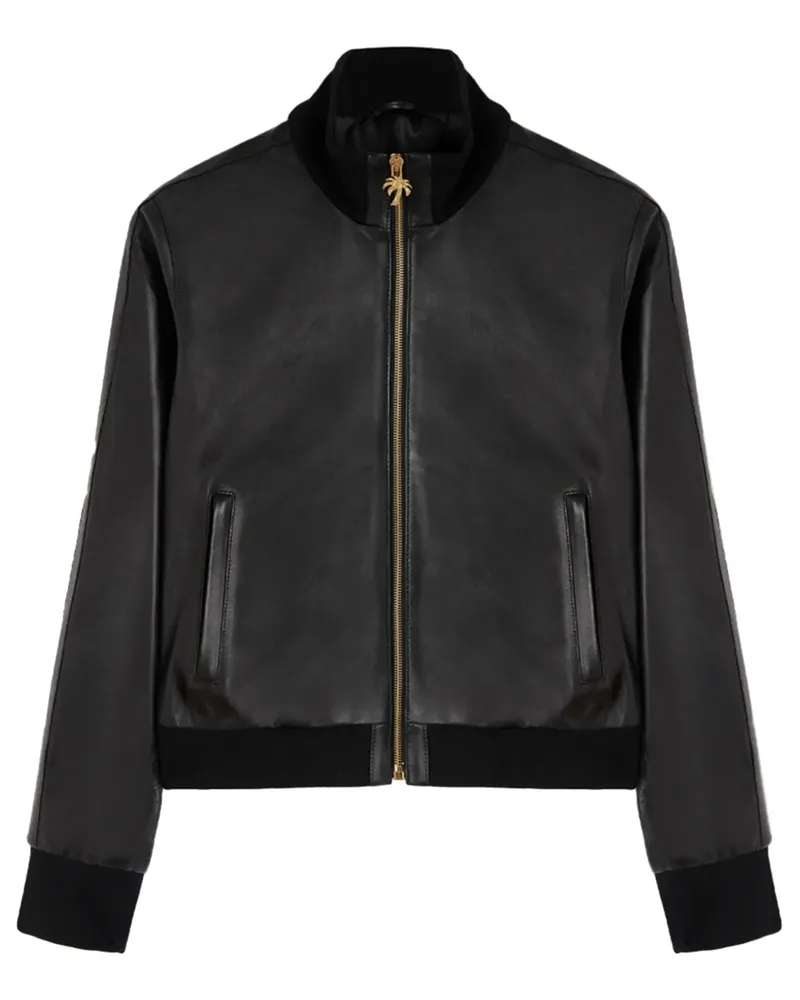 Palm Angels Bomberjacke mit Reißverschluss - Schwarz Schwarz
