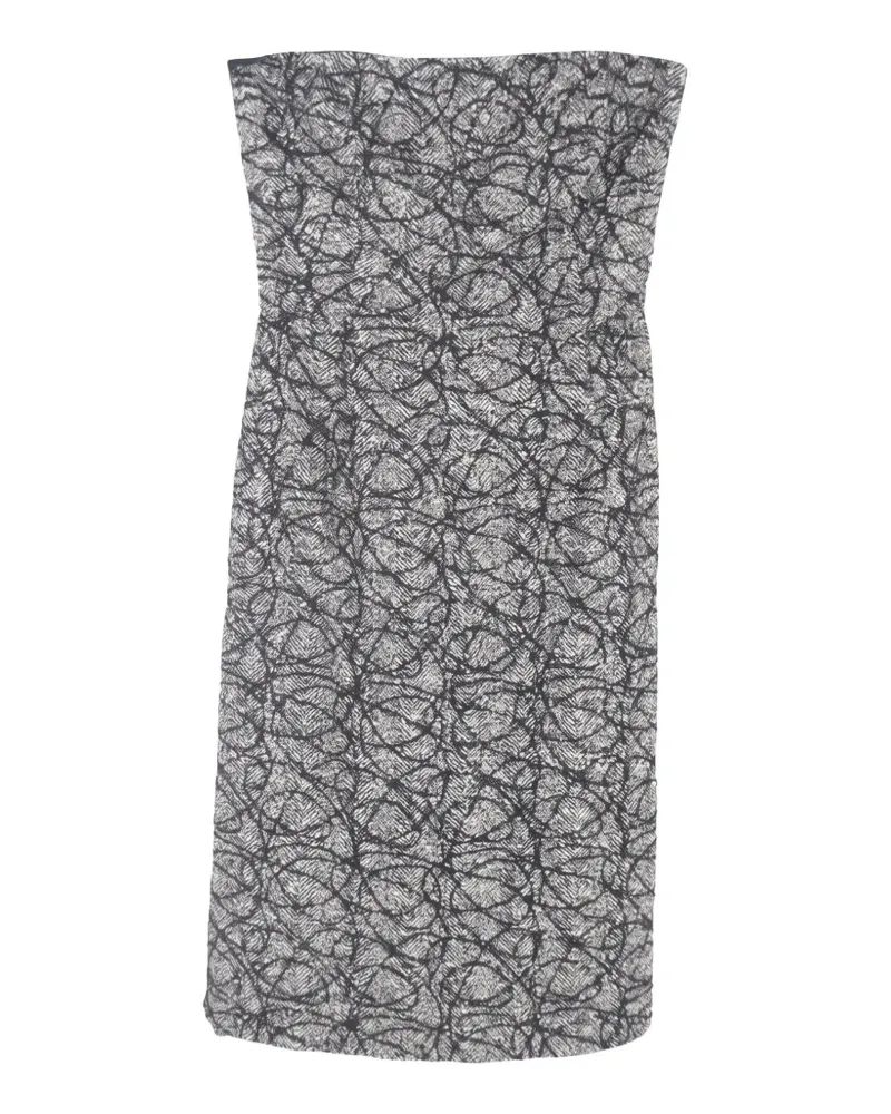 Max Mara Trägerloses Kleid mit Pailletten - Schwarz Schwarz