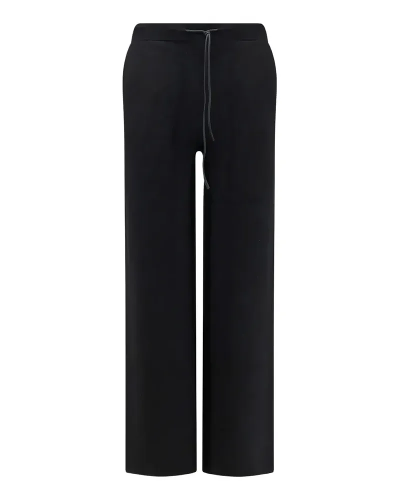 Hevò Gestrickte Hose mit Kordelzug - Schwarz Schwarz