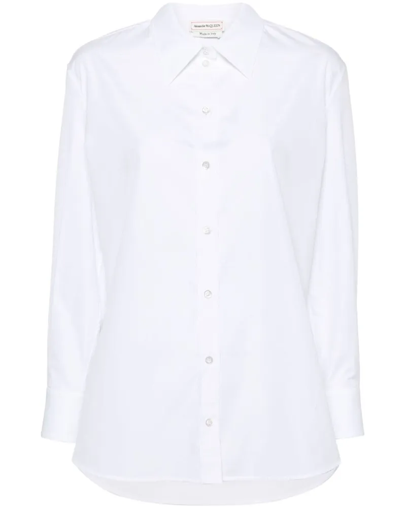 Alexander McQueen Hemd aus Popeline - Weiß Weiß
