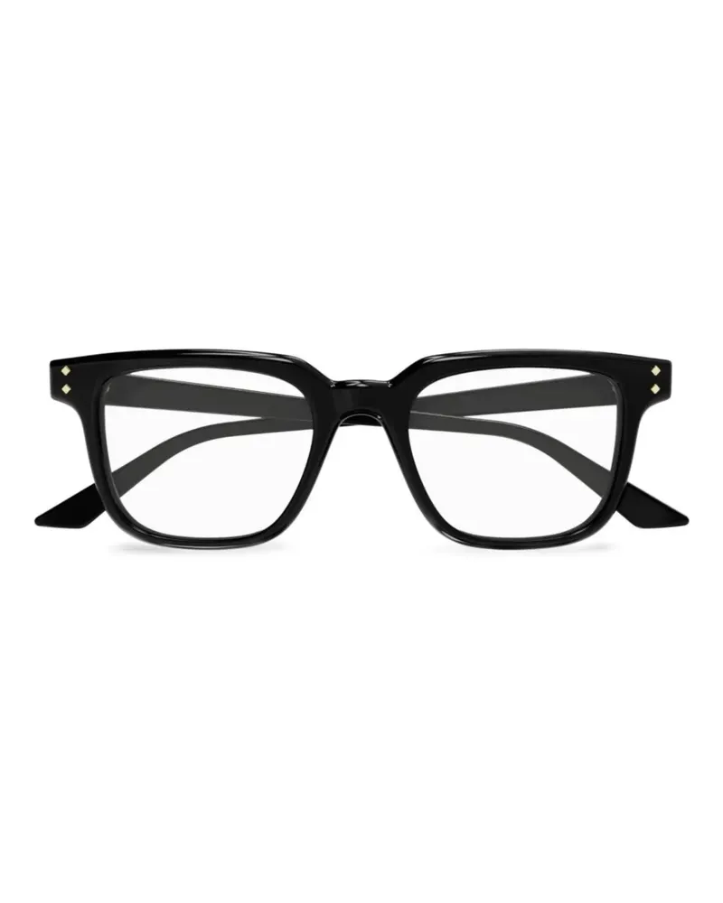 Gucci Brille mit eckigem Gestell - Schwarz Schwarz