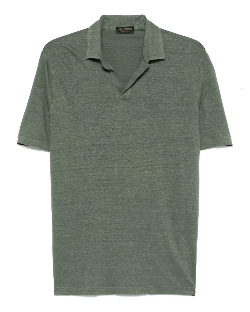Dell'oglio T-Shirt aus Leinen - Grün Grün