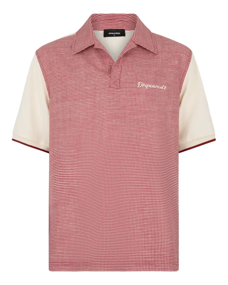 Dsquared2 T-Shirt mit Pailletten - Rot Rot