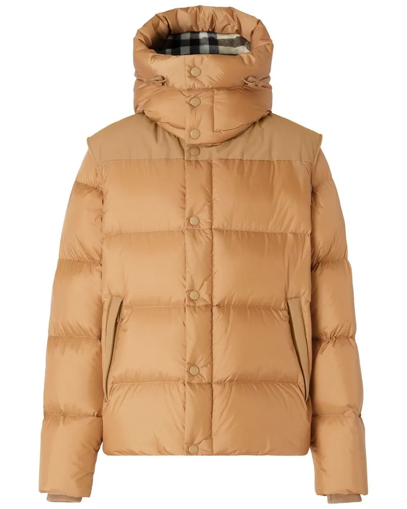 Burberry Kapuzenjacke mit abnehmbaren Ärmeln - Braun Braun