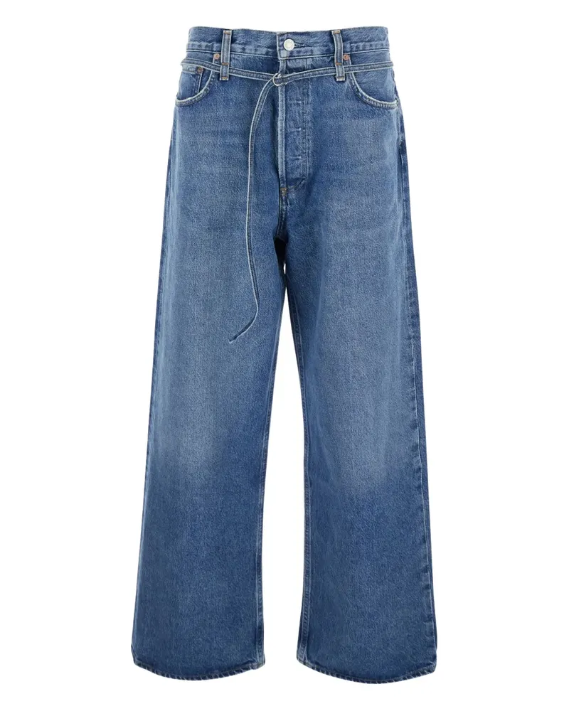 AGOLDE Emmi Jeans mit Gürtel - Blau Blau