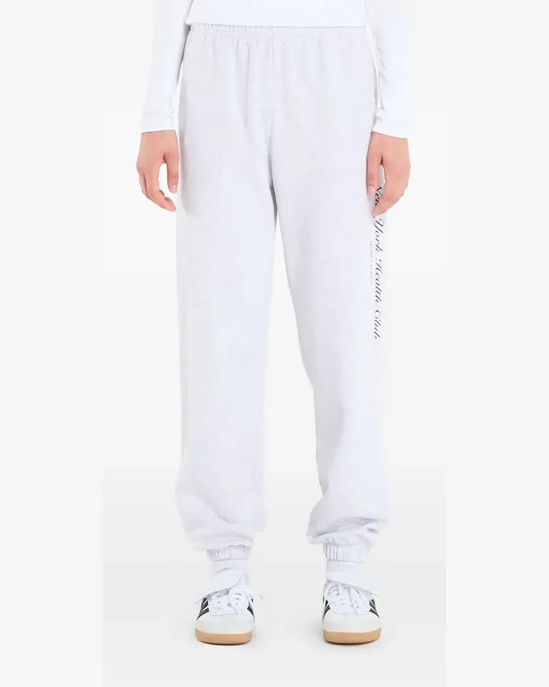 SPORTY & RICH NY Health Club Jogginghose mit Seitentaschen - Grau Grau