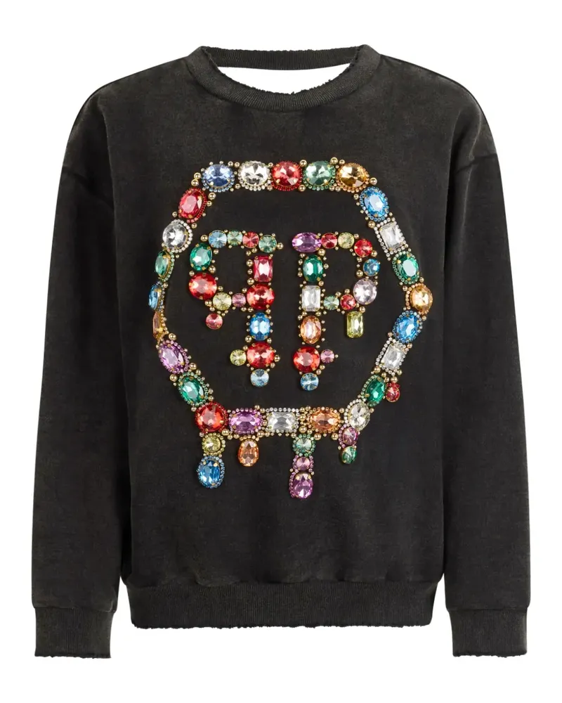 Philipp Plein Rückenfreies Sweatshirt - Schwarz Schwarz