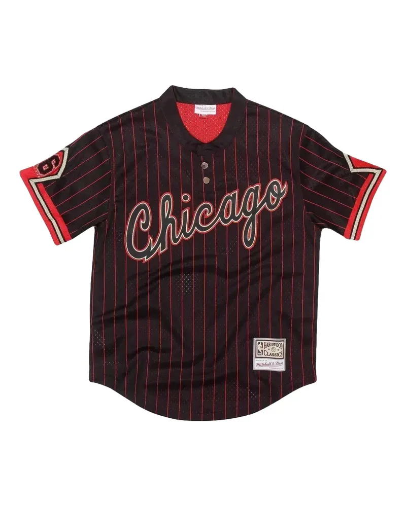 Mitchell & Ness x NBA Chicago Bulls 6 Rings Batting Practice Trikot - Schwarz Schwarz