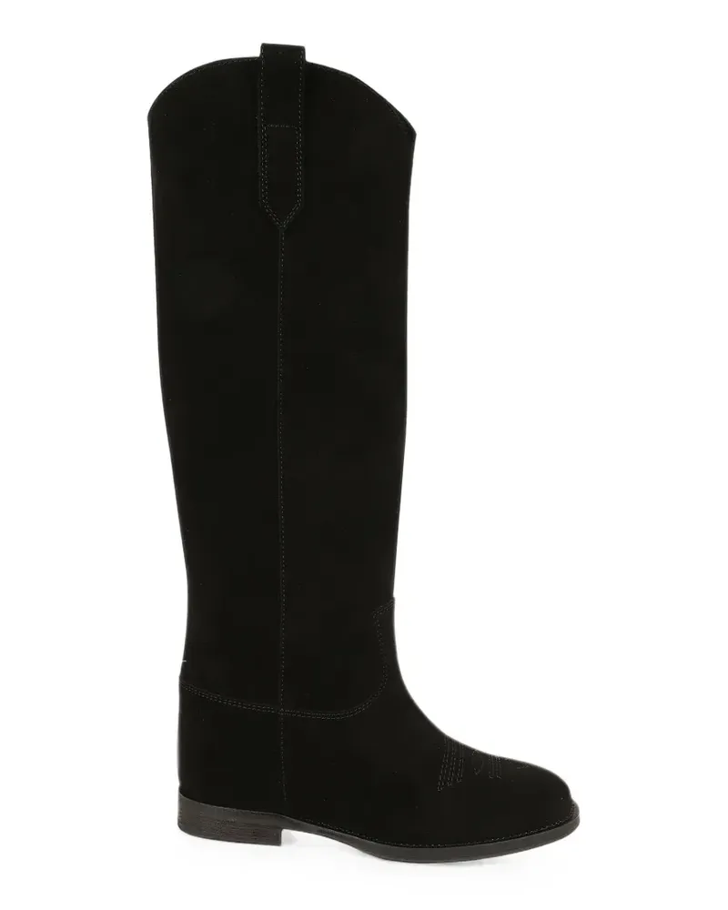 Via Roma 15 Klassische Cowboystiefel - Schwarz Schwarz