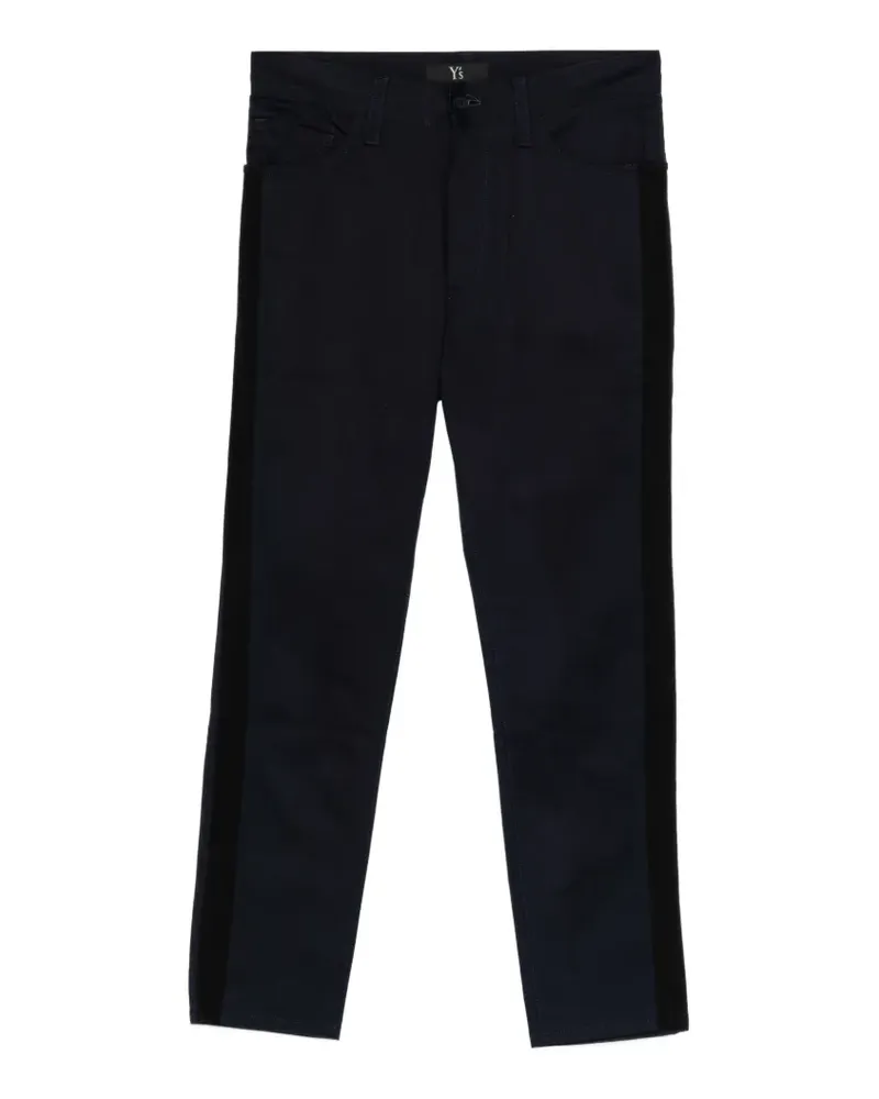 Yohji Yamamoto Hose mit Streifen - Blau Blau