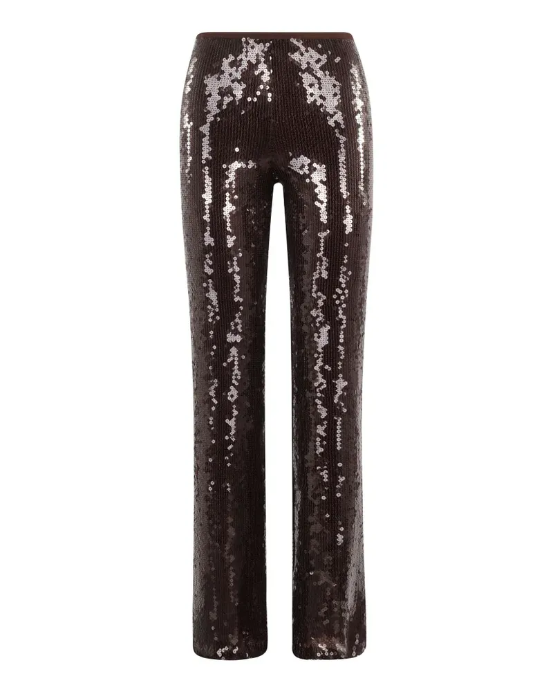 Semicouture Timothe Hose mit Pailletten - Braun Braun