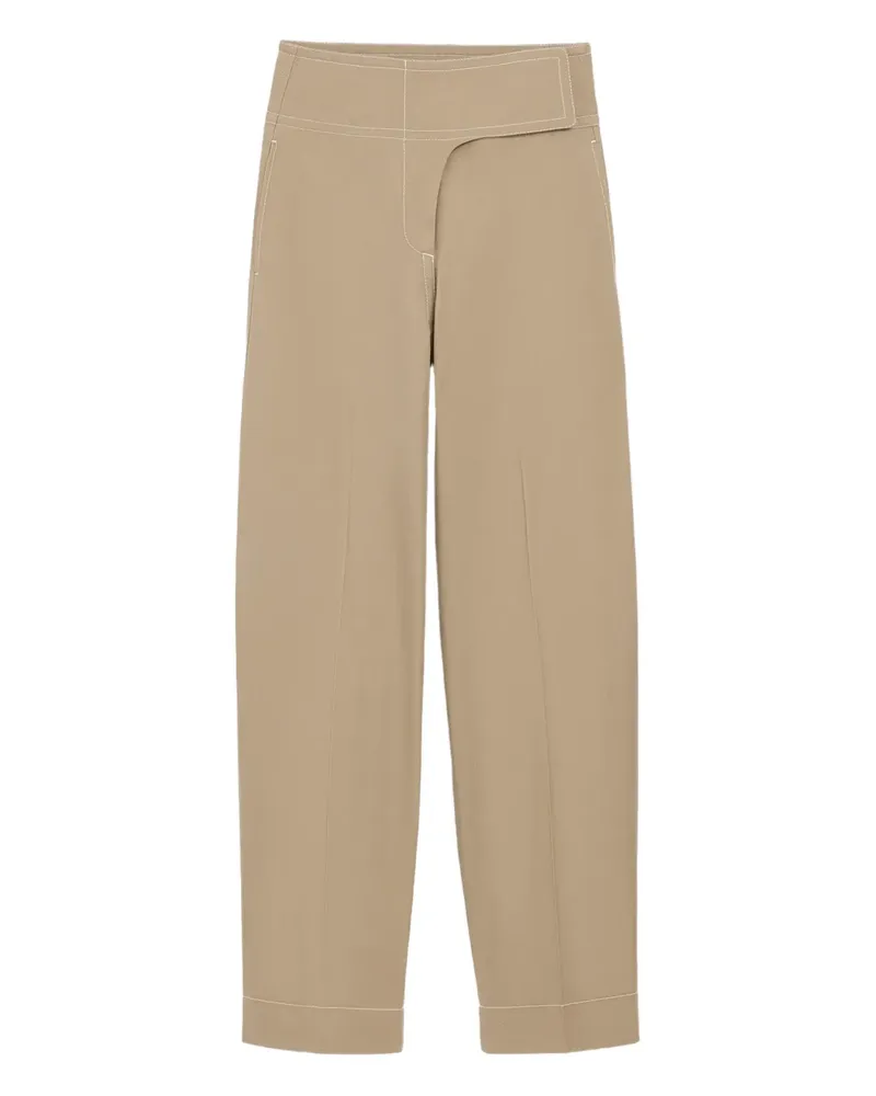 AMI Paris Gewickelte Hose mit Gürtel - Nude Nude